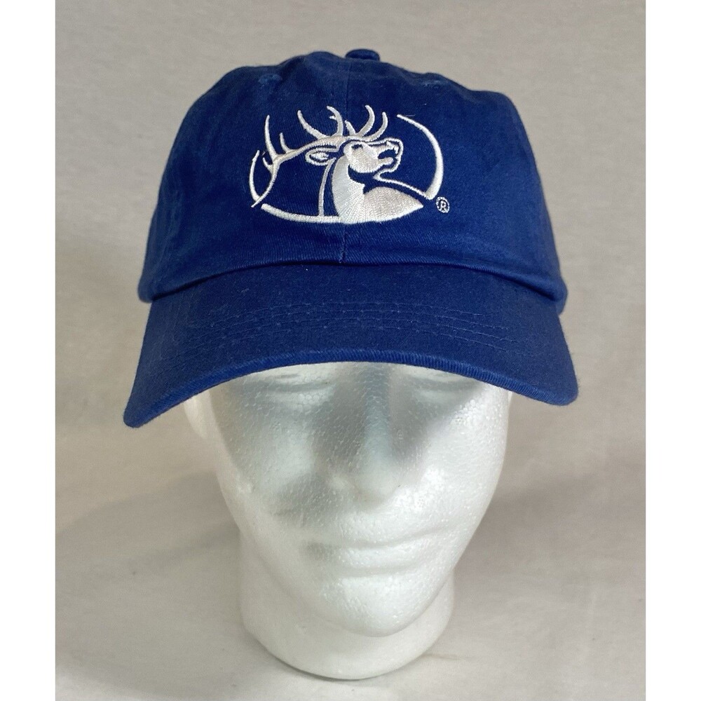 RMEF Rocky Mountain Elk Foundation Blue Volunteer Browning Adjustable Hat NEW WT
